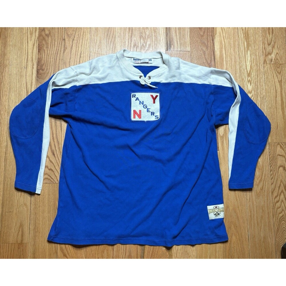 Vintage Ebbets Field Flannels New York Rangers Jersey Sweater Men’s XL Heritage